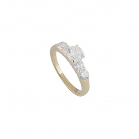14k Yellow Gold?Diamond Ring
